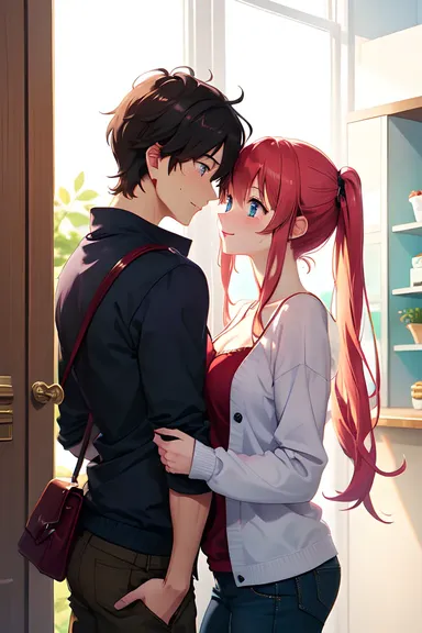 Cute Couple Anime Pictures with Vibrant Colors