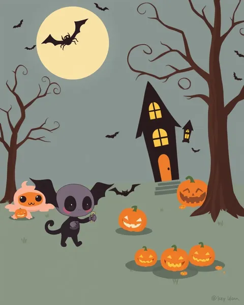 Cute Halloween Cartoon Images for Kids' Entertainment