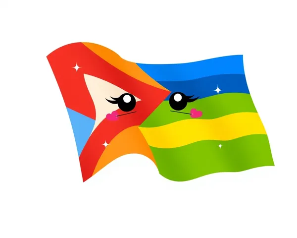 Cute Pride Flag PNG Graphic Symbol