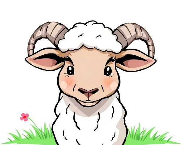 Cute Sheep Ears Clip Art PNG Design