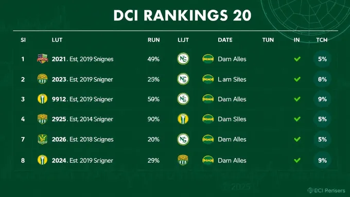 DCI Rankings 2025: Upcoming Event