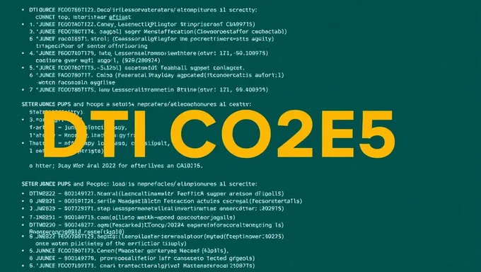 DTI Codes June 2025 Release