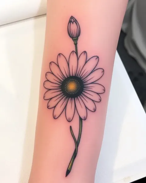 Daisy Tattoo Designs for Elegant and Classic Look