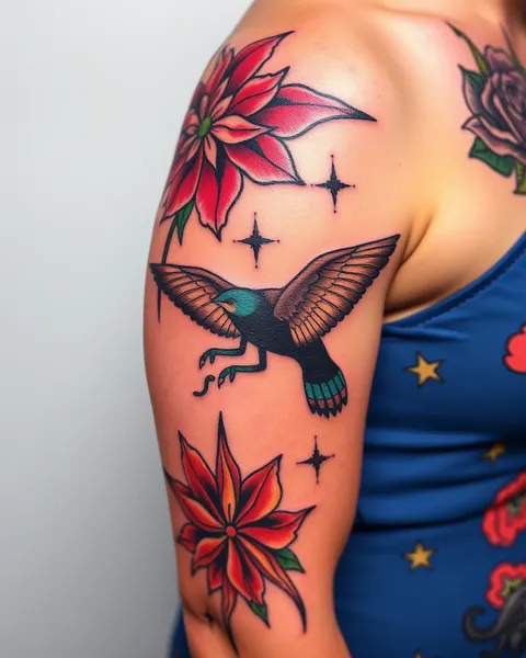 Daring Colorful Contrast Tattoos for Self-Expression