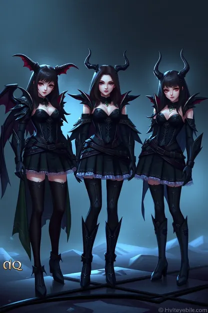 Dark Girl Outfits with Aqw's Edge