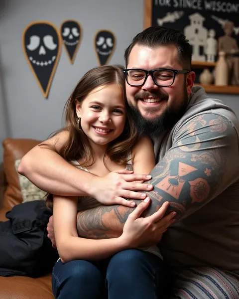 Daughter and Dad Tattoo Design Inspiration