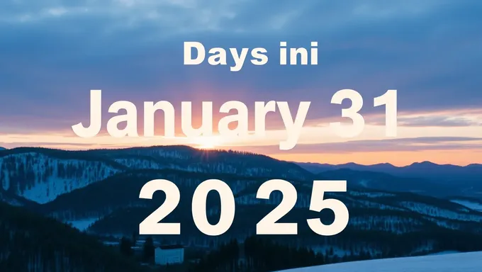 Days Left Until January 31 2025 Countdown