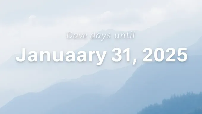 Days Until January 31 2025 Keep Going