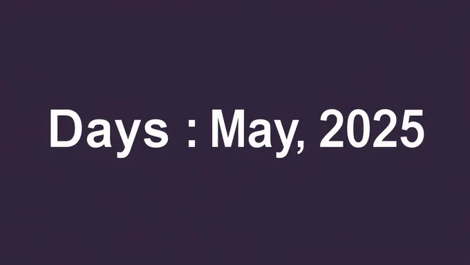 Days Until May 31 2025 Keep Counting