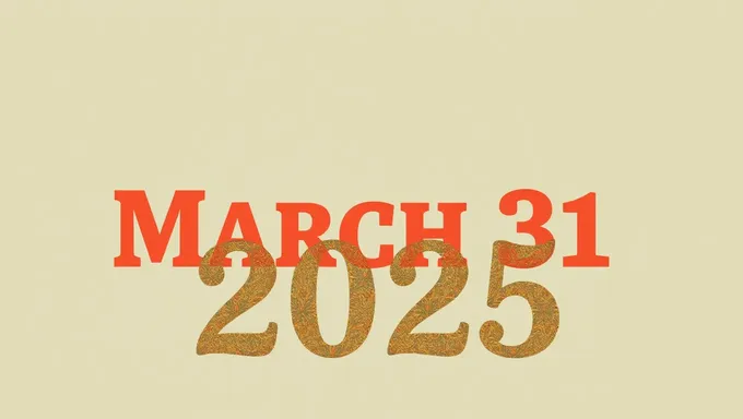 Deadline for Project Submission on March 31 2025