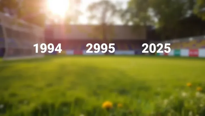 Decades of Years Between 1994 and 2025