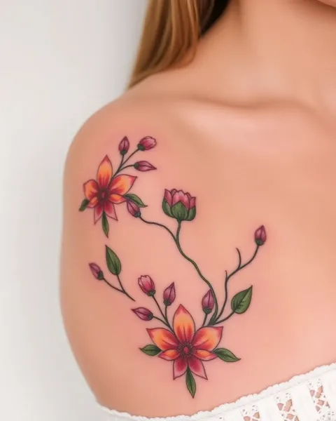 December Birth Flower Tattoos: A Beautiful Combination