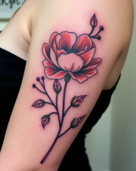 December Birth Flower Tattoos: A Symbol of Strength