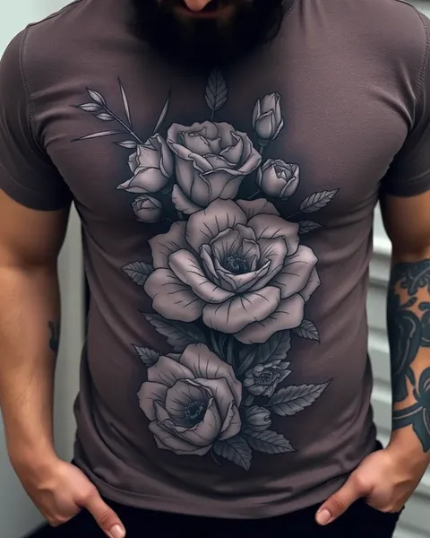 Delicate Mens Floral Tattoo Designs for Whimsy