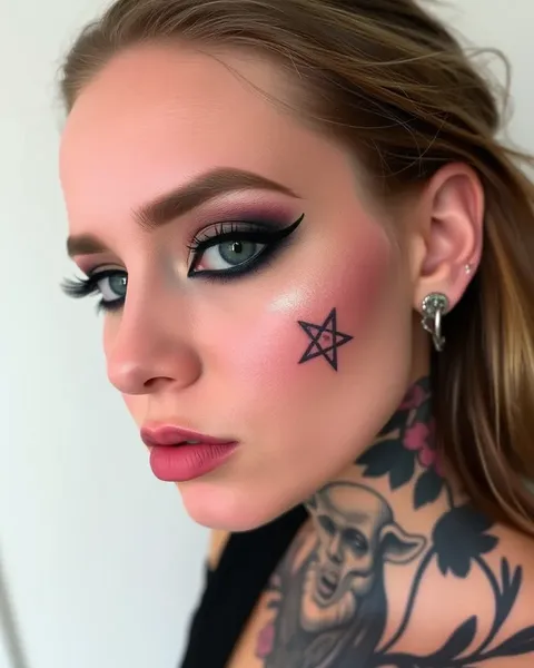 Delicate Tattoos on Face Ideas for Elegance