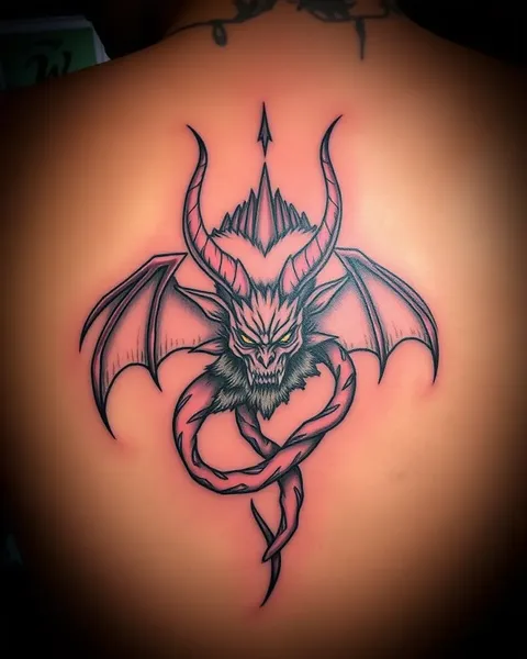 Demon Tattoo Designs for Symbolic Meaning