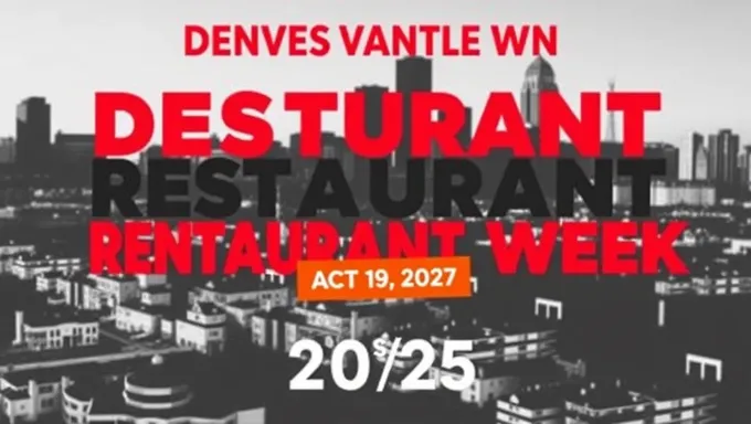 Denver's Best Restaurants Participate in 2025 Week