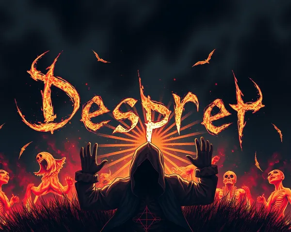 Despair Effect PNG: Graphic Illustration of Emotional Suffering