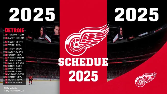 Detroit Red Wings 2025 Schedule Release Time