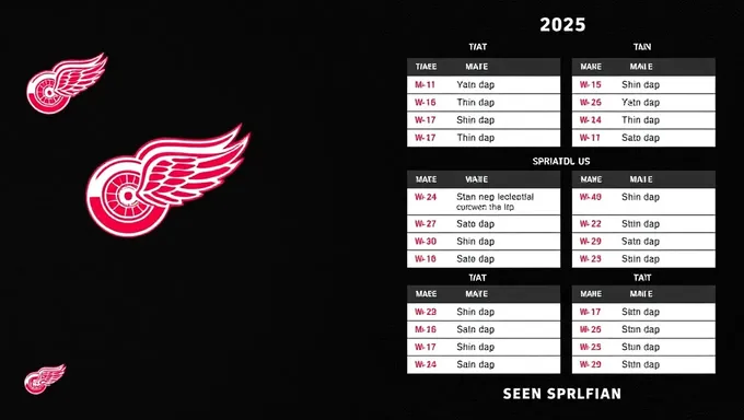 Detroit Red Wings 2025 Schedule Released Soon