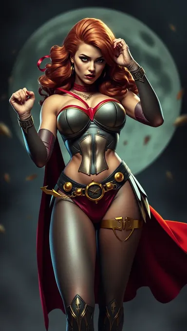 Deviant Superheroine's Huge Boob Saves the Day