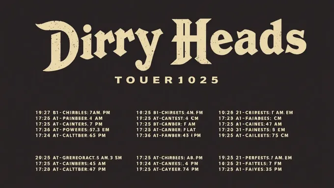 Dirty Heads Tour 2025: A Summer of Music and Fun