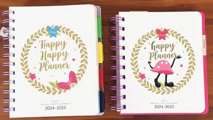 Disney Happy Planner for 2024-2025 Calendar