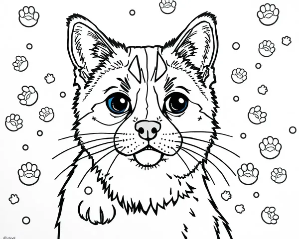 Dogs and Cats Coloring Pictures Together