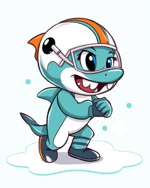 Dolphins Cartoon Images from Miami