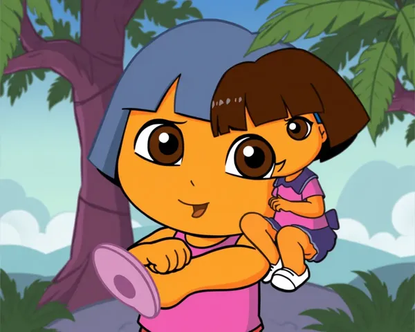 Dora Png Graphics from Animated Series