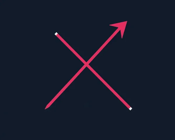 Double Arrow Line PNG Design Element