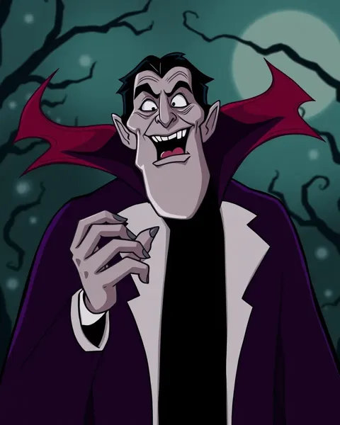 Dracula Cartoon Images in Fantasy World