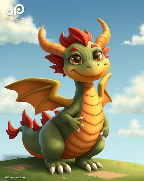 Dragon Cartoon Pictures for Kids