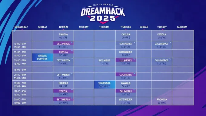 Dreamhack Dallas 2025 Schedule Revealed Publicly