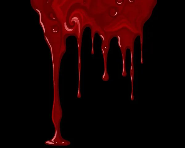 Dripping Blood PNG Icon for Dark Fantasy Book Cover