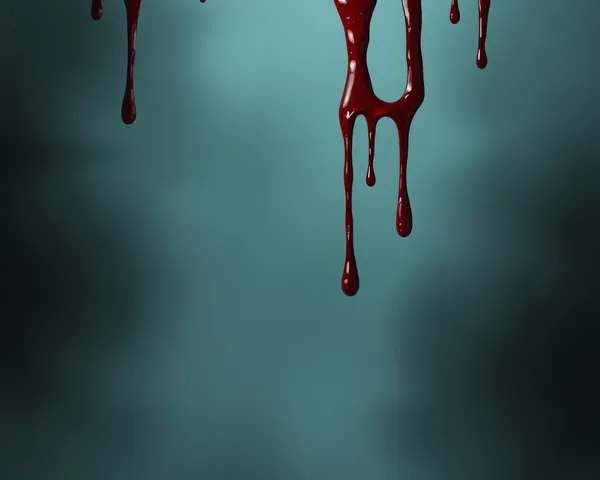 Dripping Blood PNG Icon for Medical App Interface