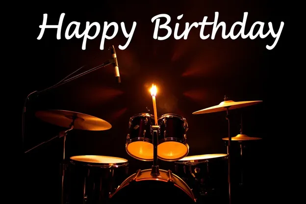 Drummer's Happy Birthday with Lovely Images