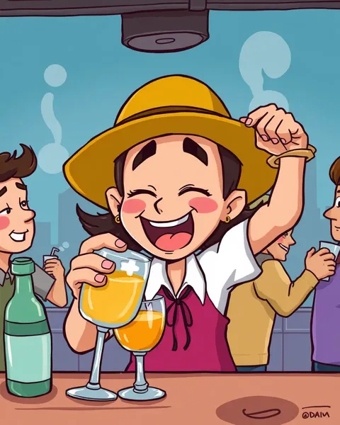 Drunk Cartoon Characters Cause Laughter and Confusion