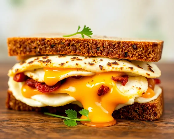 Egg and Cheese Sandwich PNG Image Loaded