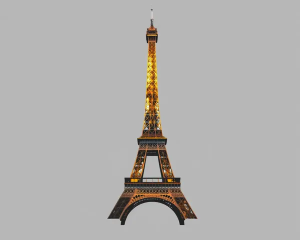 Eiffel Tower PNG Icon for Graphics