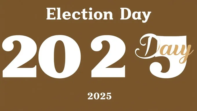 Election Day 2025 Date Announced for Important Vote