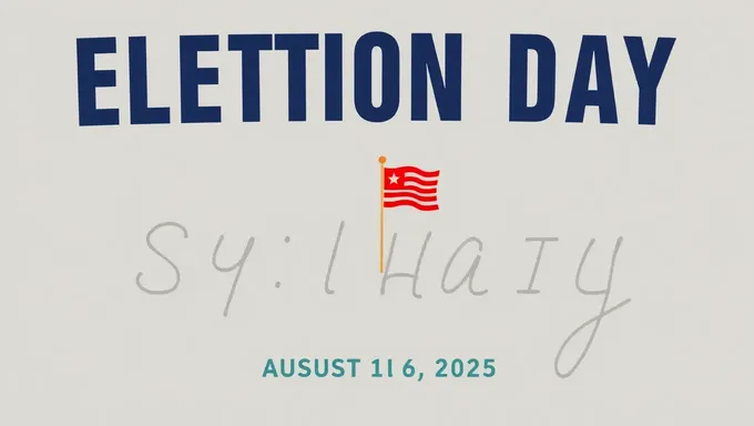 Election Day 2025 Date Published for Election Calendar