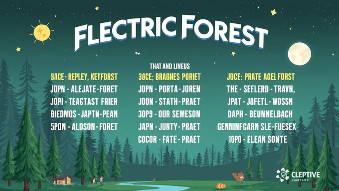 Electric Forest 2025 Lineup Features Electronic Music Stars