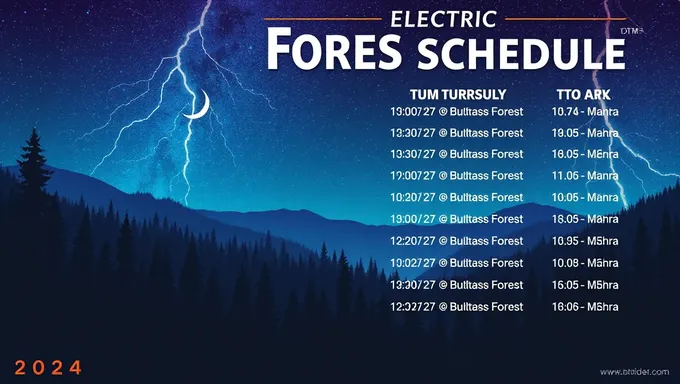 Electric Forest Schedule 2025 Announced for Next Year