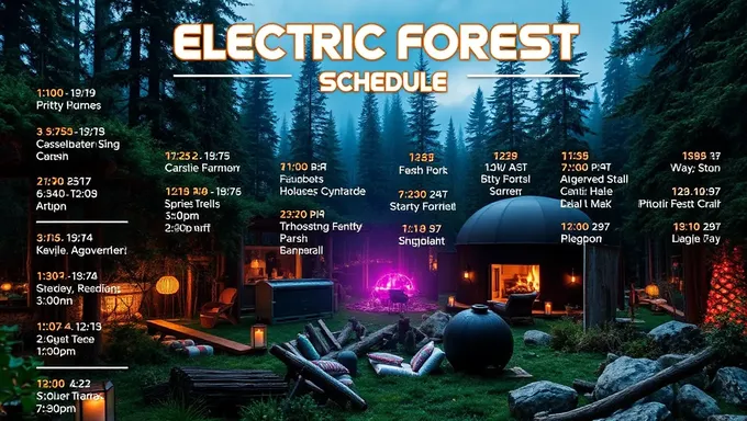 Electric Forest Schedule 2025 Has Something for Everyone