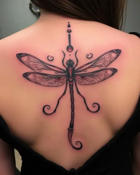 Elegant Dragonfly Tattoos: Aesthetic Body Art Design Ideas