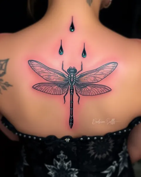 Elegant Dragonfly Tattoos: Unique Body Art Design Ideas