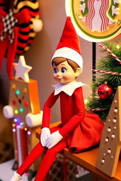 Elf on the Shelf Girl Reports to Santa