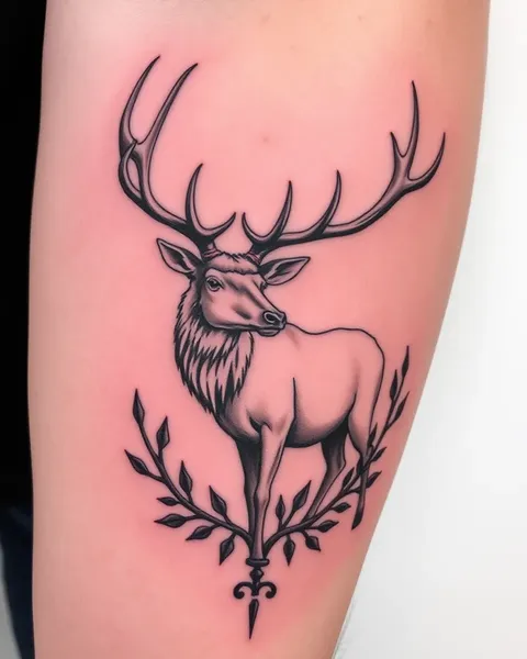 Elk Tattoo Designs for Those Who Appreciate the Outdoors