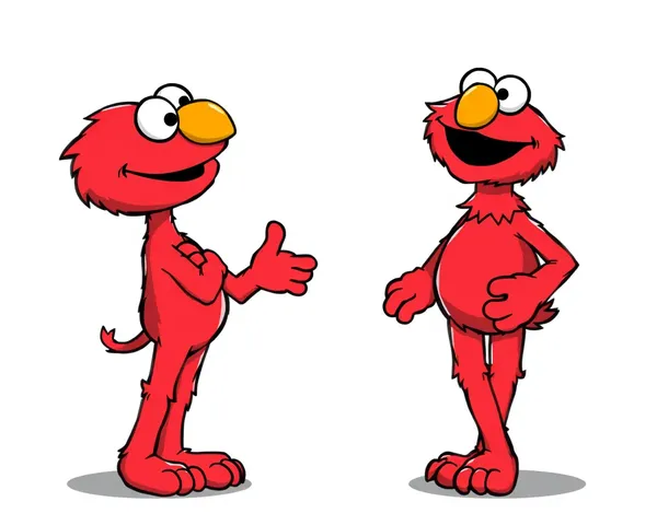 Elmo PNG Format Used in Graphic Design Software